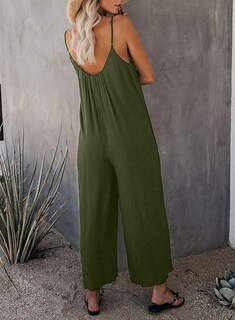 Foto 2 | Foto 2 | Mono Happy Sailed Para Mujer, Talla Grande, Verde Con Bolsillos, 2xl - Venta Internacional.