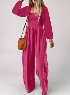 Foto 6 | Foto 6 | Mono Happy Sailed Para Mujer, Manga Larga, Pierna Ancha, Color Rosa - Venta Internacional.
