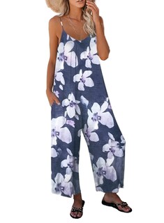 Foto 1 | Foto 1 | Mono Happy Sailed Casual Para Mujer, Verano, Sin Mangas, Talla Xl - Venta Internacional.