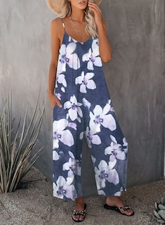 Foto 3 | Foto 3 | Mono Happy Sailed Casual Para Mujer, Verano, Sin Mangas, Talla Xl - Venta Internacional.