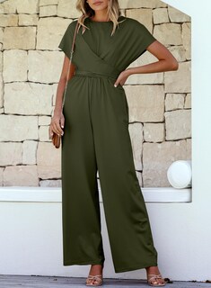 Foto 6 | Foto 6 | Mono Happy Sailed, Moderno, Para Mujer, Color Verde Militar, Talla Xl - Venta Internacional.