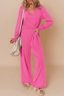 Foto 5 | Foto 5 | Mono Dokotoo De Manga Larga Con Cuello En V Para Mujer, Elegante E Informal - Venta Internacional.