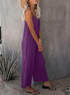 Foto 4 | Foto 4 | Mono Happy Sailed 2025 De Verano Sin Mangas Para Mujer, Color Morado - Venta Internacional.