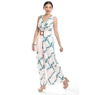Foto 6 | Foto 6 | Jumpsuit Estampado Con Cinto Roman Fashion /juvenil, 33493 (rosa, Verde) Rosa Claro