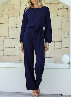 Foto 3 | Foto 3 | Mono Happy Sailed Para Mujer, Casual, Manga Larga, Azul, Talla S - Venta Internacional.