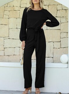 Foto 4 | Foto 4 | Mono Happy Sailed Para Mujer, Casual, Holgado, Manga Larga, Negro - Venta Internacional.