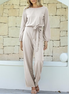 Foto 3 | Foto 3 | Mono Happy Sailed Para Mujer, Casual, Holgado, Pernera Ancha, Gris, Talla S - Venta Internacional.