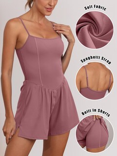 Foto 4 | Foto 4 | Mono Anrabess Para Mujer Sin Mangas Con Tirantes Finos, Color Rosa Oscuro - Venta Internacional.