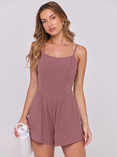 Foto 5 | Foto 5 | Mono Anrabess Para Mujer Sin Mangas Con Tirantes Finos, Color Rosa Oscuro - Venta Internacional.