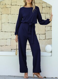 Foto 7 | Foto 7 | Mono Happy Sailed Para Mujer, Holgado, Manga Larga, Azul, Talla L - Venta Internacional.