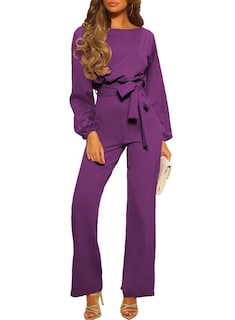 Foto 1 | Foto 1 | Mono Happy Sailed Dressy Para Mujer, Holgado, Color Morado, Talla Xl - Venta Internacional.