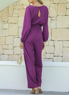 Foto 2 | Foto 2 | Mono Happy Sailed Dressy Para Mujer, Holgado, Color Morado, Talla Xl - Venta Internacional.