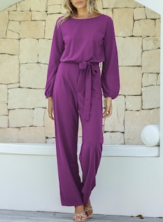 Foto 3 | Foto 3 | Mono Happy Sailed Dressy Para Mujer, Holgado, Color Morado, Talla Xl - Venta Internacional.