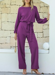 Foto 7 | Foto 7 | Mono Happy Sailed Dressy Para Mujer, Holgado, Color Morado, Talla Xl - Venta Internacional.