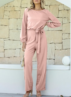 Foto 4 | Foto 4 | Mono Holgado Happy Sailed De Manga Larga Para Mujer, Talla M, Color Rosa - Venta Internacional.