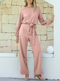 Foto 7 | Foto 7 | Mono Holgado Happy Sailed De Manga Larga Para Mujer, Talla M, Color Rosa - Venta Internacional.