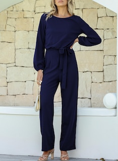 Foto 4 | Foto 4 | Mono Happy Sailed Para Mujer, Holgado, Manga Larga, Azul, Talla L - Venta Internacional.