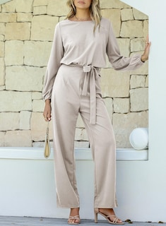 Foto 7 | Foto 7 | Mono Happy Sailed Para Mujer, Casual, Holgado, Pernera Ancha, Gris, Talla S - Venta Internacional.