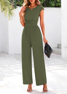 Foto 7 | Foto 7 | Monos Prettygarden De Verano Para Mujer Con Manga Corta Acanalada - Venta Internacional.