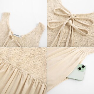 Foto 4 | Foto 4 | Mono Grace Karin, Holgado, Para Mujer, Con Frente Fruncido, Caqui, Talla M - Venta Internacional.