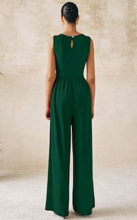 Foto 5 | Foto 5 | Mono Prettygarden De Una Pieza Para Mujer Sin Mangas En S Verde Oscuro - Venta Internacional.