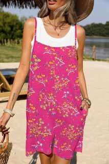 Foto 2 | Foto 2 | Rompers Ekouaer, Casual, De Verano, Sin Mangas, Estampado Floral, Talla S - Venta Internacional.