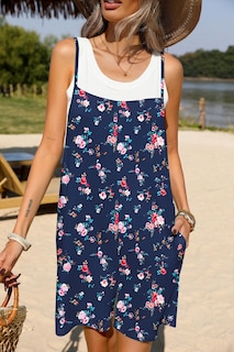 Foto 2 | Foto 2 | Rompers Ekouaer Para Mujer, Casual, De Verano, Sin Mangas, Color Negro, Xxl - Venta Internacional.