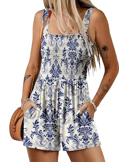 Foto 1 | Foto 1 | Monos Tipo Mameluco Dokotoo Summer Para Mujer, Color Azul Claro - Venta Internacional.
