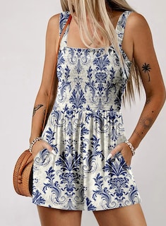 Foto 2 | Foto 2 | Monos Tipo Mameluco Dokotoo Summer Para Mujer, Color Azul Claro - Venta Internacional.