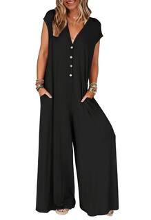 Foto 1 | Foto 1 | Mono Merokeety Para Mujer, Verano 2025, Manga Corta, Negro - Venta Internacional.