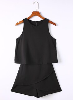 Foto 6 | Foto 6 | Romper Dokotoo Fashion 2024, Verano, Chifón, Con Volantes, Negro, 2xl - Venta Internacional.