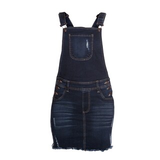 Foto 1 | Foto 1 | Jumper Overol Peto Falda Mezclilla Stretch Para Mujer