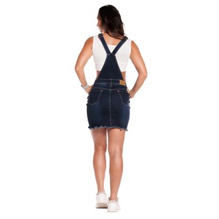 Foto 5 | Foto 5 | Jumper Overol Peto Falda Mezclilla Stretch Para Mujer