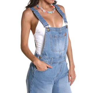 Foto 4 | Foto 4 | Overol Mom Pineda Jeans Corto Sin Rasgar con Bolsas