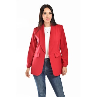 Foto 5 | Foto 5 | Blazer Manga 3/4 Roman Fashion /juvenil, 12255 (rojo) Rojo