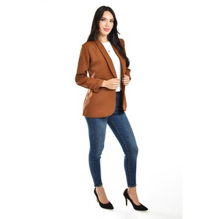 Foto 2 | Foto 2 | Blazer Manga 3/4 Roman Fashion /juvenil, 12255 (cafe) Cafe