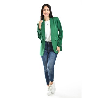 Foto 5 | Foto 5 | Blazer Manga 3/4 Roman Fashion Verde
