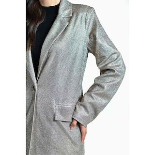 Foto 5 | Foto 5 | Blazer Con Brillo Roman Fashion / Juvenil, 4506 (dorado) Dorado