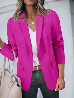 Foto 4 | Foto 4 | Blazer Cicy Bell Para Mujer, Casual, Con Frente Abierto, Manga Larga, Rojo - Venta Internacional.