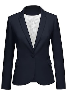 Foto 1 | Foto 1 | Chaqueta Blazer Luvamia Para Mujer Con Solapa Con Muescas, Color Azul Marino, Xxl - Venta Internacional.