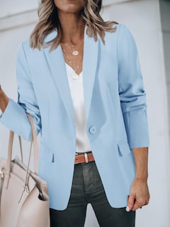 Foto 4 | Foto 4 | Blazer Cicky Bell Para Mujer, Casual, Con Frente Abierto, Oficina, Trabajo, Azul Cielo - Venta Internacional.