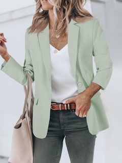 Foto 2 | Foto 2 | Blazer Cicy Bell Para Mujer, Casual, Con Frente Abierto, Verde Claro - Venta Internacional.