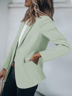 Foto 3 | Foto 3 | Blazer Cicy Bell Para Mujer, Casual, Con Frente Abierto, Verde Claro - Venta Internacional.