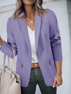 Foto 4 | Foto 4 | Blazer Cicy Bell Para Mujer, Casual, Con Frente Abierto, Oficina, Azul Y Morado - Venta Internacional.