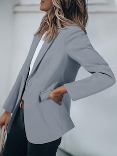 Foto 3 | Foto 3 | Blazer Cicy Bell Para Mujer, Casual, Con Parte Delantera Abierta, Gris Oscuro - Venta Internacional.