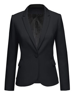Foto 1 | Foto 1 | Chaqueta Tipo Blazer Luvamia Para Mujer Con Solapa Con Muescas, Color Negro, Talla M - Venta Internacional.