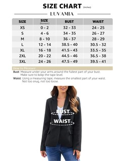 Foto 3 | Foto 3 | Chaqueta Tipo Blazer Luvamia Para Mujer Con Solapa Con Muescas, Color Negro, Talla M - Venta Internacional.