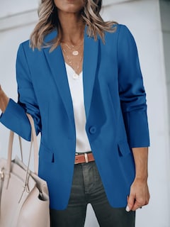 Foto 4 | Foto 4 | Blazer Cicy Bell Para Mujer, Casual, Con Parte Delantera Abierta, Azul Real - Venta Internacional.