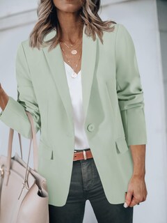 Foto 4 | Foto 4 | Blazer Cicy Bell Para Mujer, Casual, Con Frente Abierto, Verde Claro - Venta Internacional.