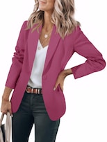 Blazer Cicy Bell Para Mujer, Casual, Con Frente Abierto, Trabajo Y Oficina, Color Morado - Venta Internacional.
